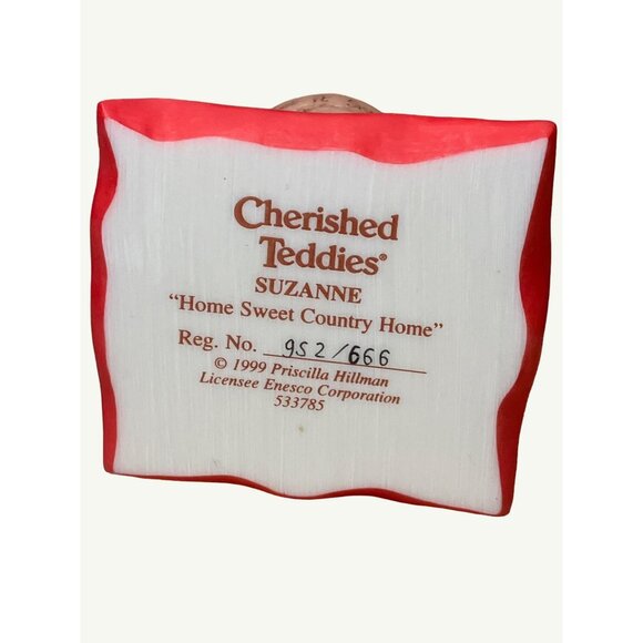 Cherished Teddies Figurine Suzanne Home Sweet Country Home - Picture 8 of 10